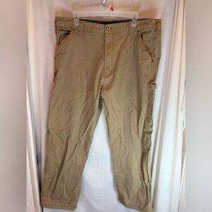 Smiths Workwear Men's Tan Cargo Utility Pants Size 40x30 Stretch Work Pants